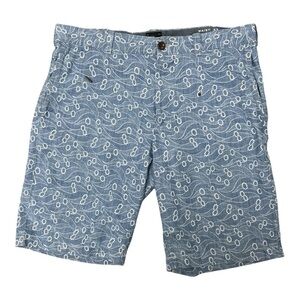 J. Crew Blue Flat Front Shorts with Relaxed Fit